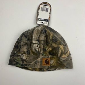 Carhartt Fleece Woodland Camo Beanie Adult